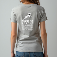 Load image into Gallery viewer, Nuke To The Rescue Foundation Unisex T-Shirt – Classic V-Neck Design
