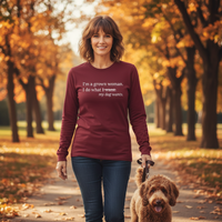 Load image into Gallery viewer, I'm a Grown Woman. I Do What My Dog Wants Long Sleeve T-Shirt - Classic Unisex Comfort