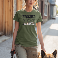 Load image into Gallery viewer, My Favorite Breed is Rescued T-Shirt – Comfortable Unisex Fit
