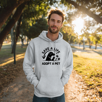 Load image into Gallery viewer, Save a Life Dog Rescue Hoodie – Soft Blend, Double-Lined Comfort
