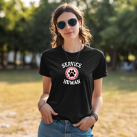 Load image into Gallery viewer, Dog&#39;s Emotional Support Human T-Shirt – Soft &amp; Eco-Friendly Unisex Fit
