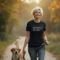 Load image into Gallery viewer, Ew, People. Yay, Dogs T-Shirt – Unisex Comfort Fit for Dog Lovers
