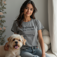 Load image into Gallery viewer, Dogtrovert Unisex T-Shirt – Prefer Dogs Over Humans Graphic Tee
